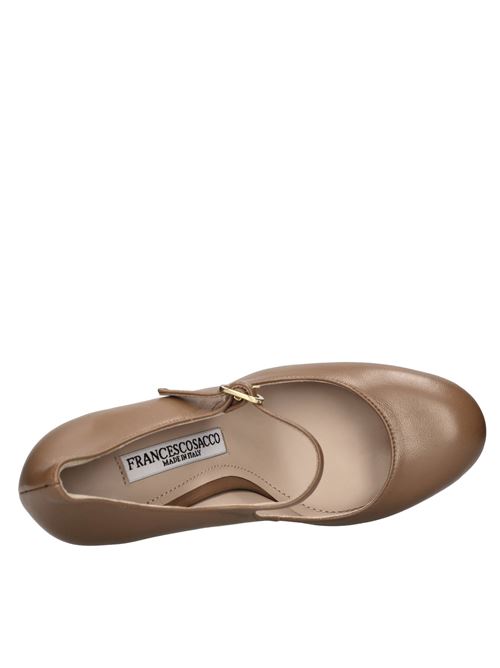 Décolleté in pelle FRANCESCO SACCO | 6851 AGNELLATOCOGNAC